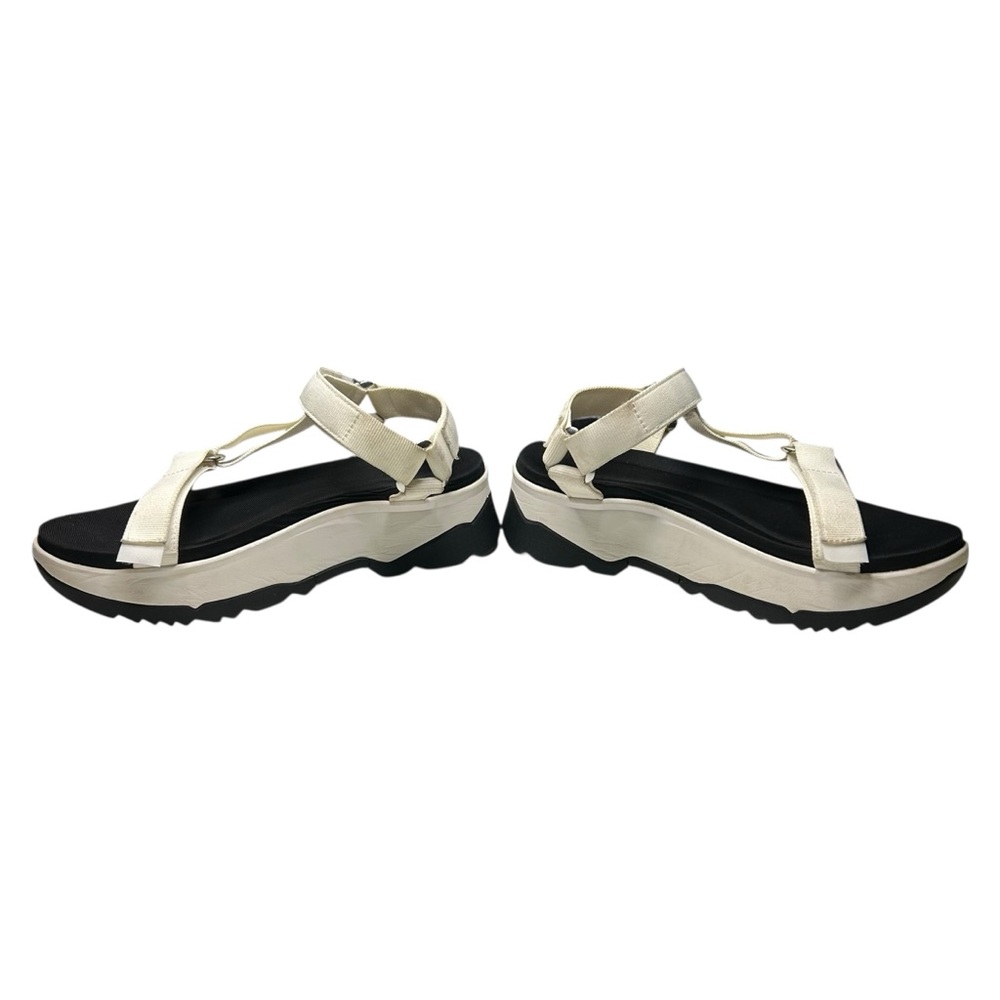 Teva Jadito Universal Platform Sandals White Black Chunky Sport Sz 9 - Picture 3 of 16